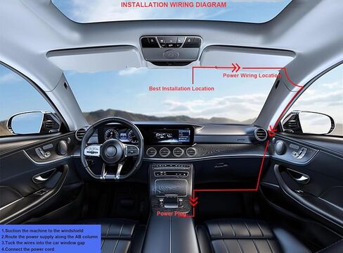 3-inch 1080p High-Definition Dash cam for Cars, 24 Hour Recording, 170° Large Wide-Angle,Super Night Vision, G-Sensor Parking Monitoring Loop Video Motion Detection in Kuwait