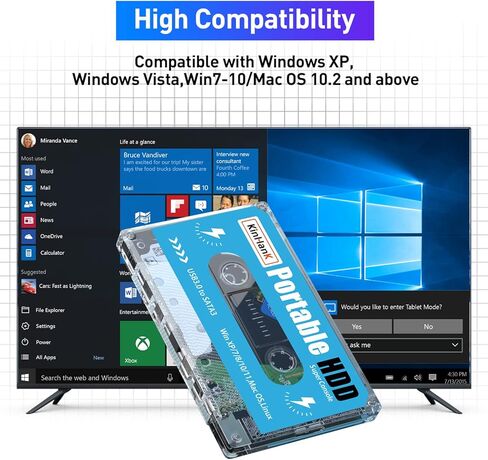 محرك الأقراص الصلبة الخارجي Kinhank 500G HDD مع نظام Batocera 33، وحدة تحكم ألعاب ريترو مع 111700 لعبة، متوافق مع معظم المحاكيات، SATA 3.0، لأجهزة الكمبيوتر المحمول/الكمبيوتر الشخصي/Windows/Mac OS (بدون وحدة تحكم) in Saudi Arabia