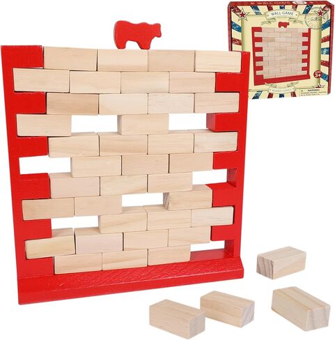 GOTHINK Elephant Stack Up - لعبة موازنة خشبية بطابع الفيل لتعزيز المهارات الحركية وبناء البراعة للأطفال من سن 3 سنوات فما فوق، 2+ لاعبين، أفضل لعبة سفر in Kuwait