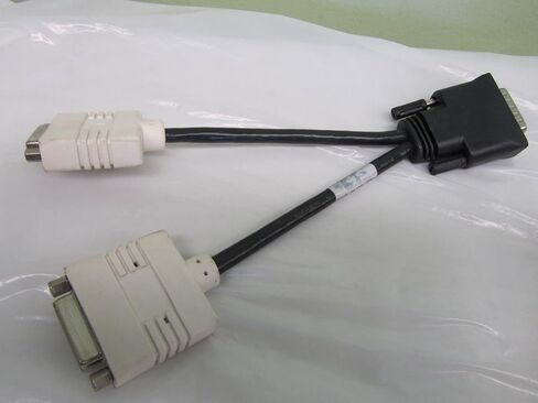 Generic Brand for GENUINE DELL 0J9256 0H9361 DMS-59 (M) to DUAL DVI-D (F) Y SPLITTER CABLE 10" in Kuwait