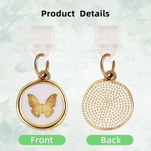 8Pcs Charms for Kindle Butterfly Star Bow Flower Charms for E-Reader Dust Plug Charm Compatible with Type C Charging Port Accessories for Kindle Gift for Book Lover Readers Teachers Students in Saudi Arabia