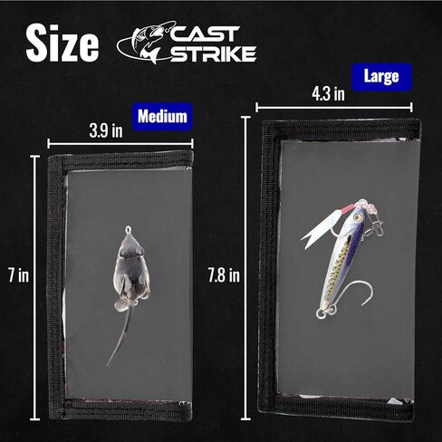 6PCS Fishing Lure Wraps Hook Safety Cover, Clear PVC Lure Protector for Treble Hooks, Bait Storage, Tangle‑Free Safe Fishing + Rod Tip Protector, Saltwater Safe (3M+3L) in Saudi Arabia