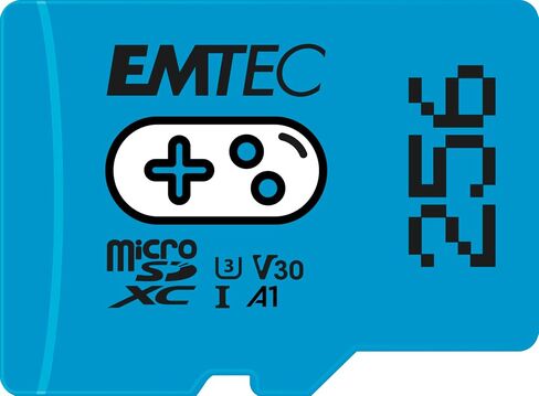 EMTEC Gaming Micro SD Card, MicroSDXC Memory Card for Nintendo-Switch, Wyze, GoPro, Dash Cam, Security Camera, 4K Video Recording, UHS-I A1 U3 V30 C10, up to 100MB/s (512, GB) in Saudi Arabia