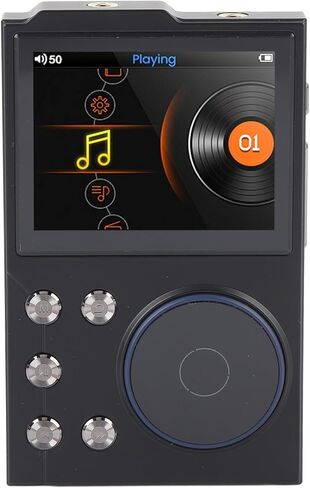مشغل MP3 بلوتوث 5.3 عالي الدقة مشغل موسيقى Flac Digital DSD مشغل صوت بدون فقدان، مشغل DAP محمول، ذاكرة 16 جيجابايت + قابلة للتوسيع، مشغل موسيقى بدون فقدان in Kuwait