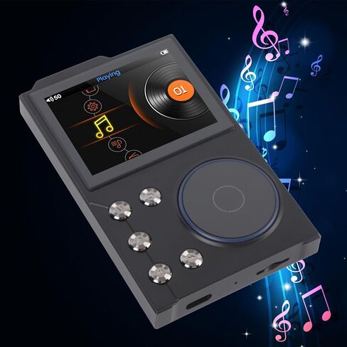 مشغل MP3 بلوتوث 5.3 عالي الدقة مشغل موسيقى Flac Digital DSD مشغل صوت بدون فقدان، مشغل DAP محمول، ذاكرة 16 جيجابايت + قابلة للتوسيع، مشغل موسيقى بدون فقدان in Kuwait