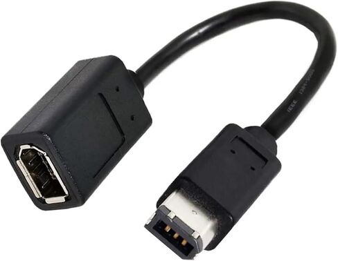 0.66 IEEE 1394 IEEE1394 6PIN Female to 1394b 9PIN Male Firewire 400 to 800 Cable Adapter(6Female to 6Male) in Saudi Arabia