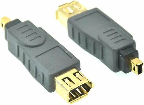 IEEE1394 Adapter IEEE 1394 4Pin Male to 6Pin Female Firewire Connector IEEE-1394a to 4-Pin to 6-Pin in Saudi Arabia