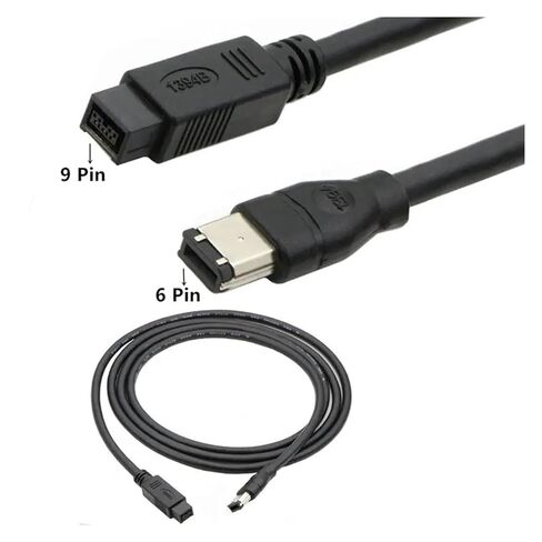 كابل FireWire 800 إلى 400 9 إلى 6 Pin (9pin 6pin) IEEE 1394 Firewire 9-pin/6-pin 1394b 1.8m 300cm 4.5m 6ft 10ft 15ft(1.8m) in Kuwait