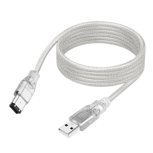 سلك نحاسي قياسي IEEE400 1394 كابل Firewire USB AM إلى 6P إلى 6pin ذكر أنثى سلك توصيل بطاقة الصوت 300 سم (USB-6Pin Female-0.2m) in Kuwait