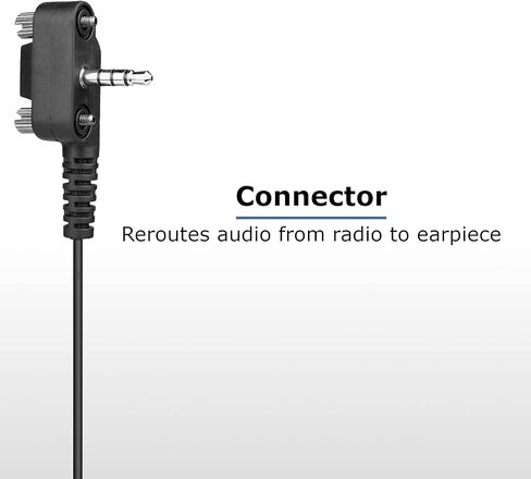 SHEEPDOG MICROPHONES 2-Wire Surveillance Earpiece Microphone, Security Headset, Compatible with Motorola Vertex VX261 EVX261 in Saudi Arabia