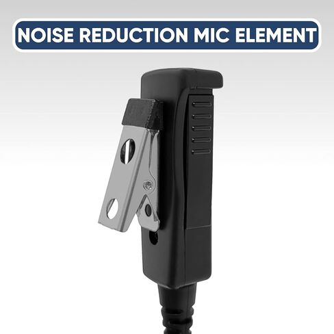 SHEEPDOG MICROPHONES 2-Wire Surveillance Earpiece Microphone, Security Headset, Compatible with Motorola Vertex VX261 EVX261 in Saudi Arabia