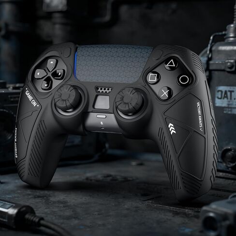 Anti-Slip Silicone Protective Skin for PS5 Controller, Soft Rubber Grip Cover Case for PlayStation 5 DualSense Wireless Controller with 4 Thumb Grip Caps & 4 Touchpad Stickers in Saudi Arabia