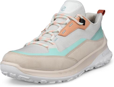 حذاء المشي لمسافات طويلة للنساء من ECCO Ultra Terrain منخفض مقاوم للماء، الحجر الجيري/الأبيض الساطع، 11-11.5 in Saudi Arabia
