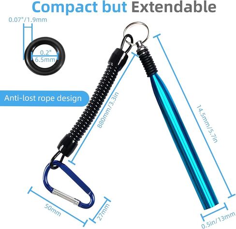 مجموعة أدوات Wacky Rig - أداة دودة أحمق من الألومنيوم + 210 حلقة دائرية، من أجل طُعم صيد السمك من 4 إلى 7 بوصات، نظام حلقة O Wacky Rig سريع التلاعب لصيد الأسماك من البلاستيك الناعم in Kuwait