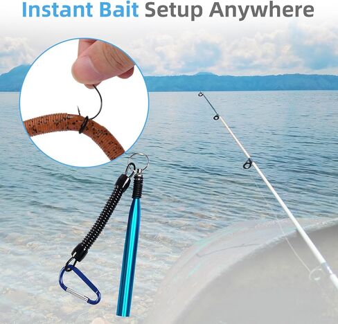 مجموعة أدوات Wacky Rig - أداة دودة أحمق من الألومنيوم + 210 حلقة دائرية، من أجل طُعم صيد السمك من 4 إلى 7 بوصات، نظام حلقة O Wacky Rig سريع التلاعب لصيد الأسماك من البلاستيك الناعم in Kuwait