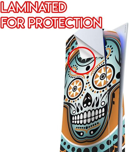 ITS A Skin Skins Compatible with Sony Playstation 5 Console Disc Edition - Protective Decal Overlay Stickers wrap Cover - Sugar Skull Day of The Dead in Saudi Arabia