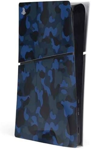 Skinit Decal Gaming Skin Compatible with PS5 Slim Digital Edition Console - Shark Teeth Grey Street Camo Design in Kuwait
