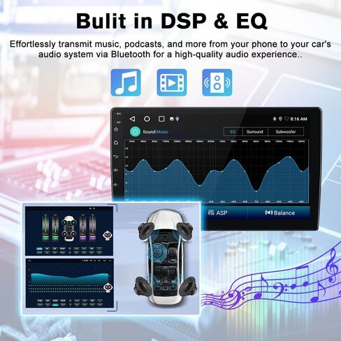 AWESAFE [4Core+64GB] Android 13 Car Stereo for Jeep Patriot Compass 2010 2011 2012 2013 2014 2015 2016, 10" Touch Screen Radio for Jeep Compass with CarPlay Android Auto GPS WiFi Backup Camera in Saudi Arabia