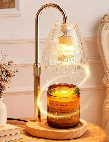 Candle Warmer Lamp with Timer Dimmable Candle Warmer Birthday Gifts for Women Mom Sister, House Warming Gifts New Home Room Decor, Height Adjustable Wax Melts Warmer for Jar Candles in Saudi Arabia