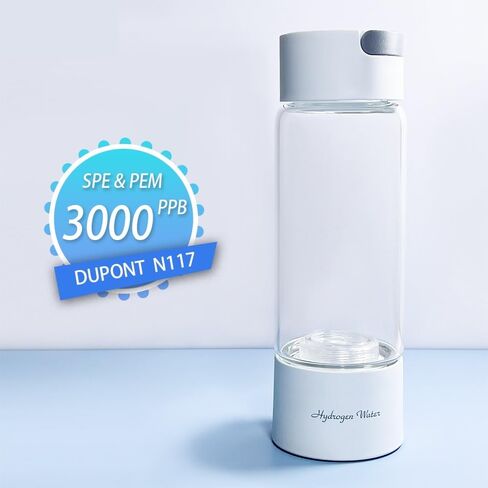 High Hydrogen Max 3000ppb Hydrogen Water Generator N117 SPE/PEM with Breath Inhalation Device Self-Cleaning Function(Q10-Black) in Saudi Arabia