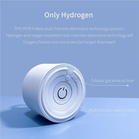 High Hydrogen Max 3000ppb Hydrogen Water Generator N117 SPE/PEM with Breath Inhalation Device Self-Cleaning Function(Q10-Black) in Saudi Arabia
