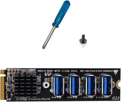 4-Ports M.2 to PCIE USB 3.0 PCIE Expansion Card Superspeed Expansion Card for Windows 11, 10, 8.x, 7, Vista, XP Desktop PCs in Saudi Arabia