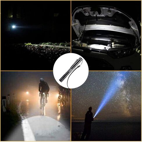 CZS Flashlight, 2 Pack Pen Light, Small Flashlights High Lumens, Battery-Powered LED Flashlight by 2AAA Battery, Waterproof Pocket Flashlights for Work, Emergency (Battery Not Included) in Saudi Arabia