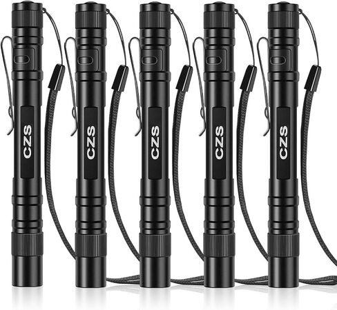 CZS Flashlight, 2 Pack Pen Light, Small Flashlights High Lumens, Battery-Powered LED Flashlight by 2AAA Battery, Waterproof Pocket Flashlights for Work, Emergency (Battery Not Included) in Saudi Arabia