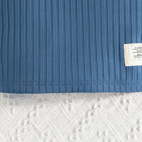 Short Sleeve Top and Shorts Set for Boys, Soft 2 Piece Blue Outfits for Parties and Daily Wear in Saudi Arabia
