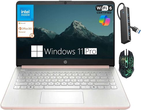 HP كمبيوتر محمول للأعمال مقاس 14 بوصة، Intel Quad-Core N150(Beats N4120)، ذاكرة وصول عشوائي 4 جيجابايت، تخزين 256 جيجابايت (128 جيجابايت UFS + 128 جيجابايت Micro SD)، Wi-Fi 6، شحن سريع، مكتب لمدة عام 365، Copilot AI، Windows 11 Pro، Willow Green in Kuwait