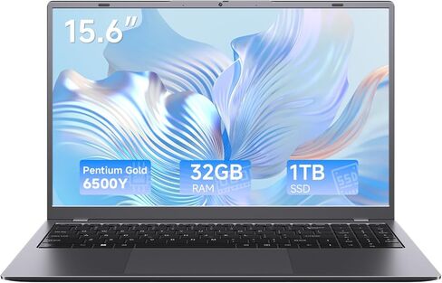 كمبيوتر محمول، ذاكرة وصول عشوائي 32 جيجابايت، 1 تيرابايت SSD، معالج 6500Y (Beats N5095، حتى 3.4 جيجا هرتز)، شاشة FHD IPS مقاس 15.6 بوصة، نوع C، HDMI، WiFi 5، BT 5.2، أجهزة كمبيوتر محمولة للطلاب، والأعمال التجارية، والسفر in Saudi Arabia