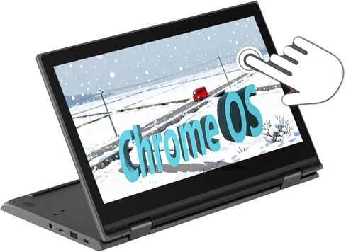 Lenovo Chromebook 300E Gen 2 2 في 1 كمبيوتر محمول للأعمال بشاشة تعمل باللمس، شاشة 11.6 بوصة عالية الدقة (1366 × 768)، Intel Celeron N4020 1.1 جيجا هرتز، حتى 2.8 جيجا هرتز، 4 جيجا بايت رام، 32 جيجا بايت SSD، لوحة مفاتيح يابانية، نظام تشغيل Chrome (متجدد) in Kuwait