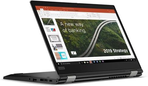 Lenovo ThinkPad L13 Yoga Gen 2 شاشة 13.3 بوصة تعمل باللمس FHD 2 في 1 كمبيوتر محمول للأعمال، قلم ستايلس، Intel Core i5-1145G7 حتى 4.4 جيجا هرتز، ذاكرة وصول عشوائي DDR4 بسعة 16 جيجابايت، 256 جيجابايت SSD، لوحة مفاتيح بإضاءة خلفية، واي فاي، Windows 11 Pro (م in Kuwait