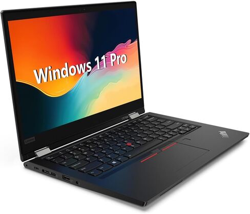 Lenovo ThinkPad L13 Yoga Gen 2 شاشة 13.3 بوصة تعمل باللمس FHD 2 في 1 كمبيوتر محمول للأعمال، قلم ستايلس، Intel Core i5-1145G7 حتى 4.4 جيجا هرتز، ذاكرة وصول عشوائي DDR4 بسعة 16 جيجابايت، 256 جيجابايت SSD، لوحة مفاتيح بإضاءة خلفية، واي فاي، Windows 11 Pro (م in Kuwait