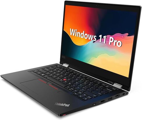 Lenovo ThinkPad L13 Yoga Gen 2 شاشة 13.3 بوصة تعمل باللمس FHD 2 في 1 كمبيوتر محمول للأعمال، قلم ستايلس، Intel Core i5-1145G7 حتى 4.4 جيجا هرتز، ذاكرة وصول عشوائي DDR4 بسعة 16 جيجابايت، 256 جيجابايت SSD، لوحة مفاتيح بإضاءة خلفية، واي فاي، Windows 11 Pro (م in Kuwait