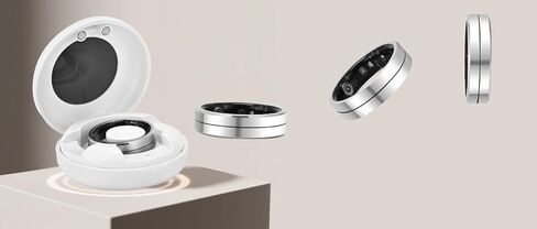 مجموعة حلقات الصحة الذكية KppeX-X1 - مراقبة النوم أثناء الليل - معدل ضربات القلب - IP68 مقاوم للماء لتسجيل التمارين الرياضية - خلاط بدون رسوم اشتراك # لون فولاذي (X1-12#) in Kuwait