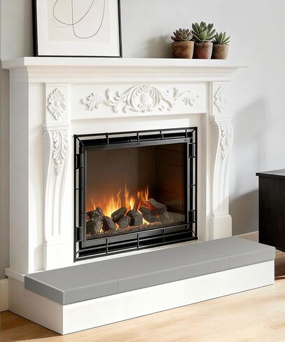 مدفأة الطفل التدقيق 80 ''، وسادة الموقد الحرس الزاوية لإثبات الطفل، رغوة الذاكرة الطوب مكان الحريق الوفير حامي وسادة مقعد لينة للأطفال الرضع الأطفال الصغار، رمادي in Kuwait