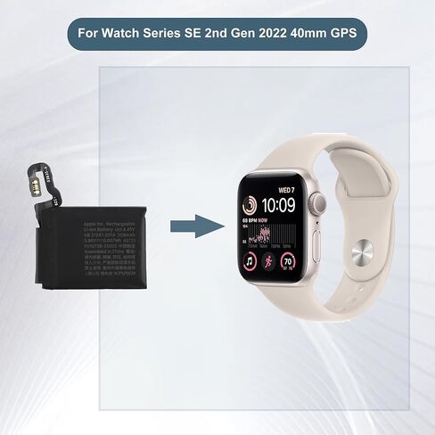 بطارية بديلة A2721 لبطارية A-pple Watch Series SE الجيل الثاني 2022 مقاس 40 مم بنظام تحديد المواقع in Saudi Arabia