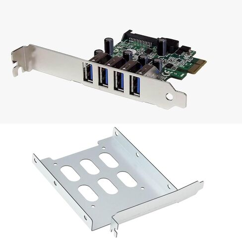 دعامة محول القرص الصلب للكمبيوتر مع براغي متوافقة مع محول فتحة HDD مقاس 2.5/3.5 بوصة إلى PCI PCI-E in Kuwait
