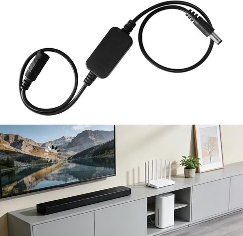 كابل إعادة تشغيل جهاز التوجيه، قابس خط إعادة التشغيل التلقائي وإمداد جهاز إعادة ضبط المودم، مادة PVC مناسبة لورشة العمل المنزلية والمكتبية، 30 سم in Kuwait