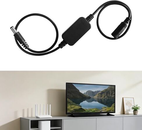 كابل إعادة تشغيل جهاز التوجيه، قابس خط إعادة التشغيل التلقائي وإمداد جهاز إعادة ضبط المودم، مادة PVC مناسبة لورشة العمل المنزلية والمكتبية، 30 سم in Kuwait