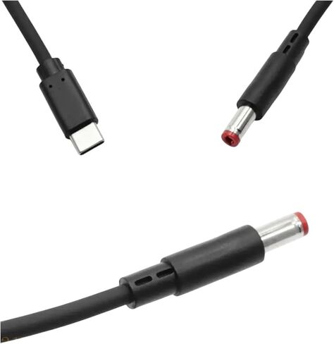 652F TypeC إلى كابل الطاقة USpB C المقابس إلى DC5.5x2.5mm ذكر 9 فولت 12 فولت 15 فولت 20 فولت كابل شحن لأجهزة التوجيه وأجهزة الكمبيوتر المحمولة ومودم مكبر الصوت LED جديد 2026 عالي لمكونات إلكترونية موثوقة in Kuwait