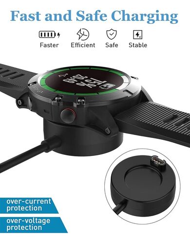 متوافق مع شاحن ساعة Garmin 165، كابل شحن للساعة الذكية Forerunner 965 955 945 935 745 265 255 55، Instinct E 2 3، Quatix 8 7 6 5 in Kuwait
