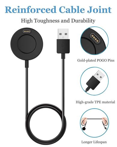 متوافق مع شاحن ساعة Garmin 165، كابل شحن للساعة الذكية Forerunner 965 955 945 935 745 265 255 55، Instinct E 2 3، Quatix 8 7 6 5 in Kuwait