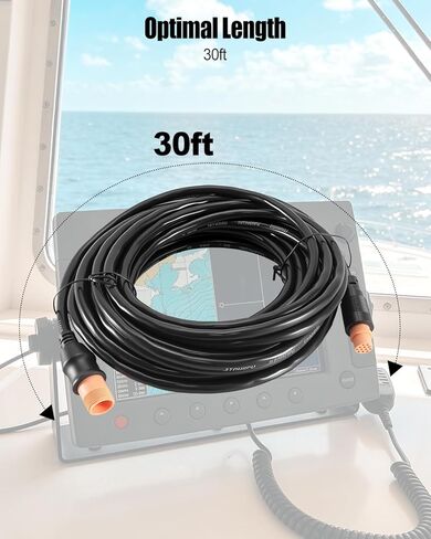 كابل تمديد محول 30FT 12Pin متوافق مع Garmin XID Xdcr يستبدل 010-11617-42 in Kuwait