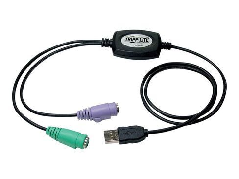 محول Tripp Lite Eaton Series B015-000 USB إلى PS/2، USB-A ذكر إلى ثنائي PS/2 أنثى لوحة المفاتيح ومنافذ الماوس، محول التوصيل والتشغيل، حزمة Cloud Care التي تم تكوينها مسبقًا مؤهلة (10 عبوات) in Saudi Arabia