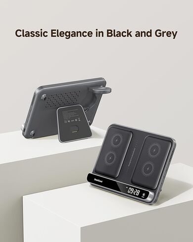 Dual Phone Charger, Wireless Charger for iPhone 17/16/15/14/13/12 Series, for Apple Watch 11/10/9/8/7/Ultra 3/SE 3, for AirPods 4/Pro 3/Pro 2, SwanScout 710A in Kuwait