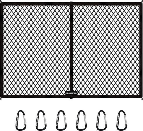 Stretchable Cargo Net with Hooks - Adjustable Elastic Trunk & Truck Bed Storage Organizer for Cars & Trucks, Ideal for Securing Light Loads, Easy - Install Elastic Cargo Net in Saudi Arabia