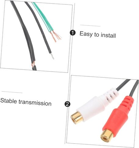 TEHAUX سيارة ستيريو الصوت استبدال كابل مكبر الصوت لنظام الصوت السيارة متوافق مع السيارات تصميم أنيق لتعزيز نقل الإشارة وسهولة الإعداد in Kuwait