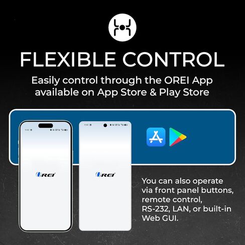 OREI 16x16 HDMI Matrix Switch – 4K@60Hz 18Gbps, HDR10+/Dolby Vision, 4K-to-1080p Downscaling, Audio Extraction, ARC Support, EDID Management, LAN/RS232/IR Control in Saudi Arabia